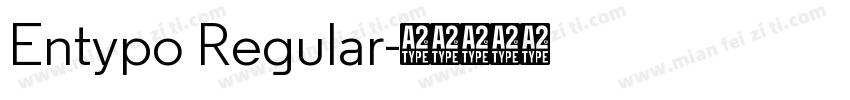 Entypo Regular字体转换